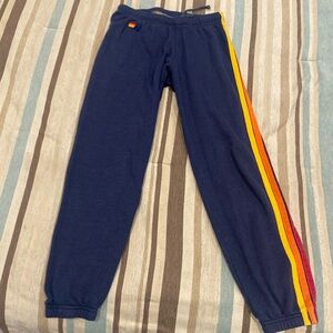 Aviator nation women’s sweatpants size xs, dark blue
